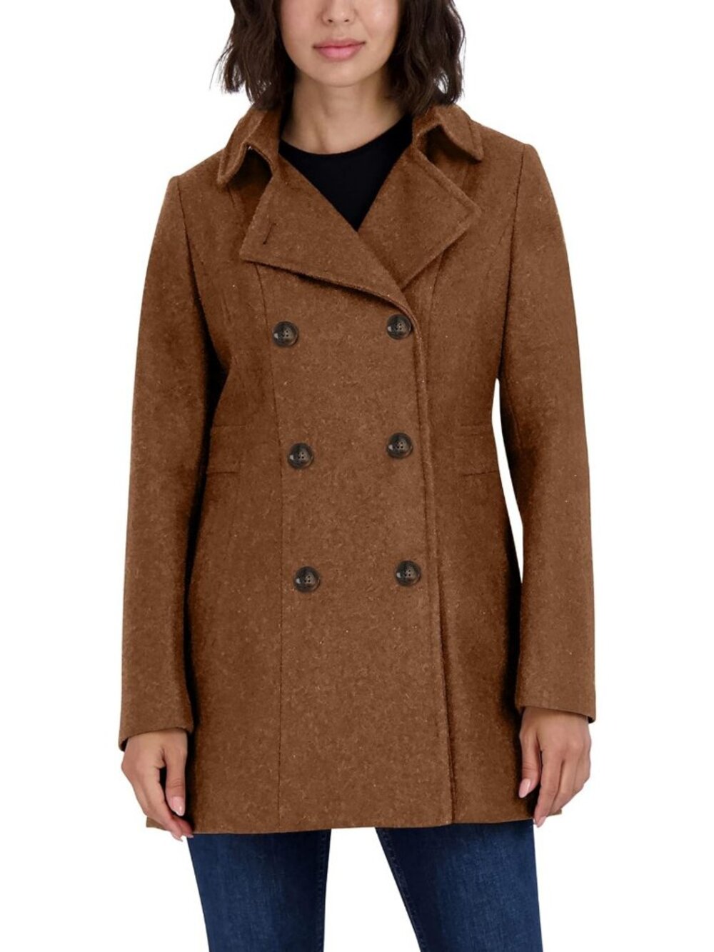 Nautica Women's Soft Wool Blend Peacoat